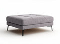Fabric ottoman with tufted design for living room use - 90 x 60 x 45cm