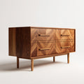 Wooden sideboard with three storage compartments - 120 x 40 x 75cm