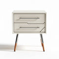 Modern nightstand with metal legs - 45 x 40 x 60cm