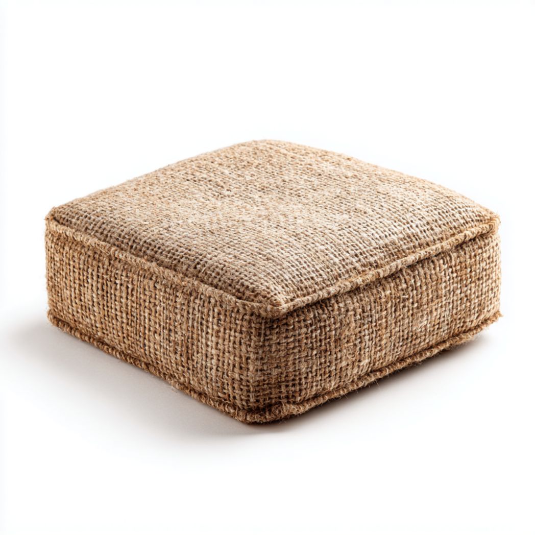Cotton cushion for outdoor seating - 40 x 40 x 10cm