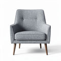 Fabric upholstered accent chair for living room - 75 x 80 x 90cm