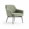 Armchair with metal legs and fabric upholstery - 80 x 75 x 85cm
