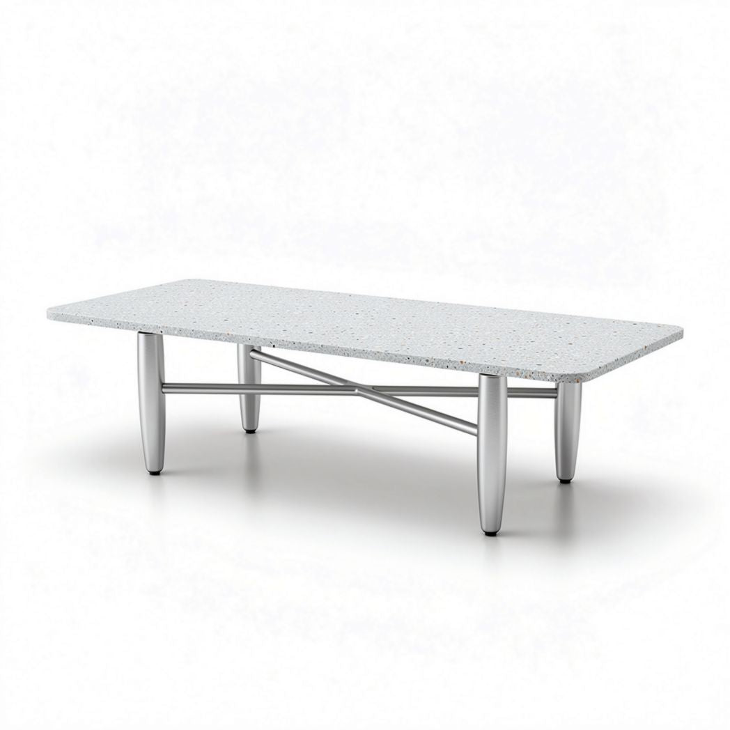 Marble coffee table for living room use - 150 x 75 x 40cm