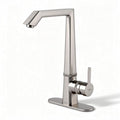 Stainless steel kitchen faucet with single handle - 10 x 5 x 30cm