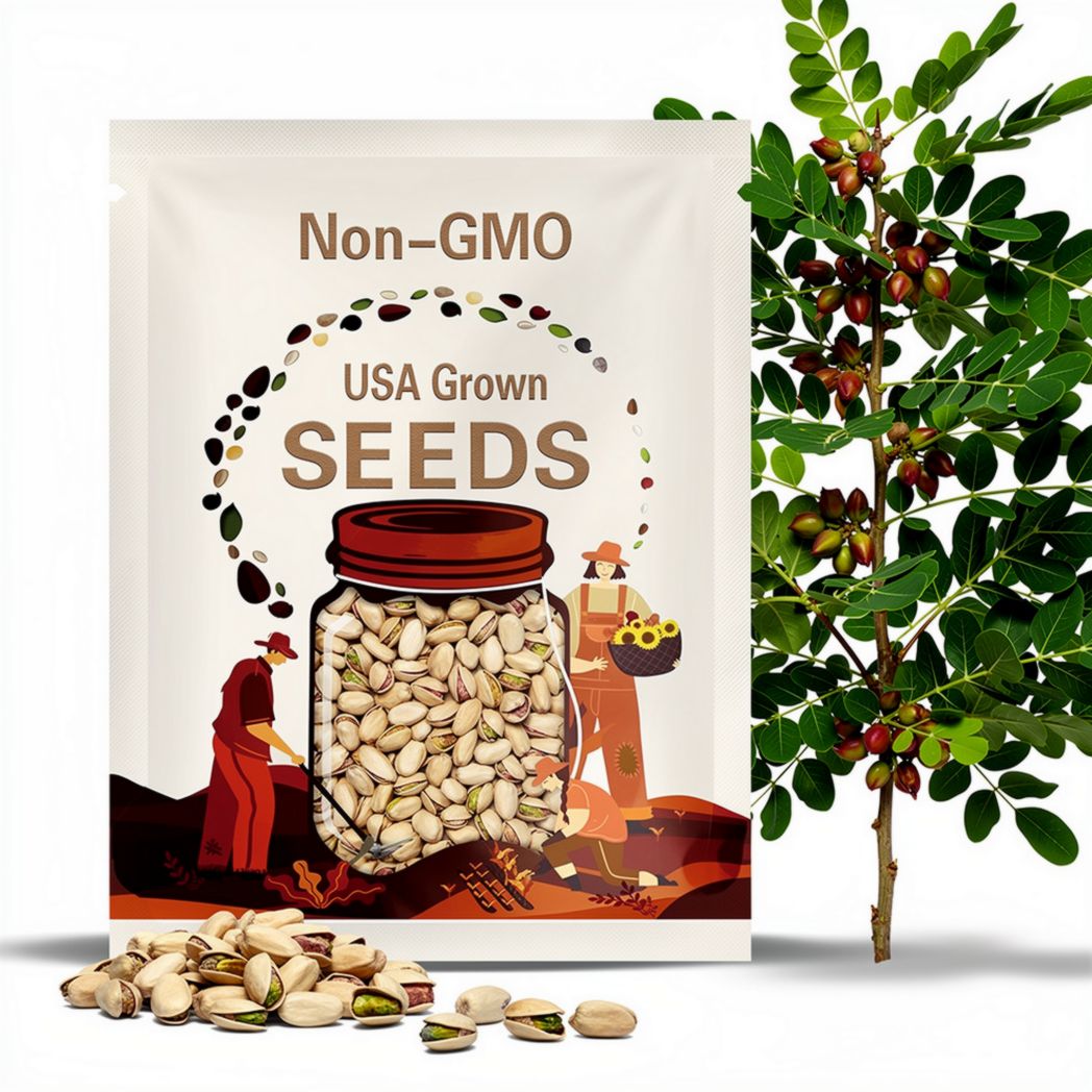 Pistachio Tree Seeds (Pistacia vera): Edible Garden, Hardy Zones 7-11