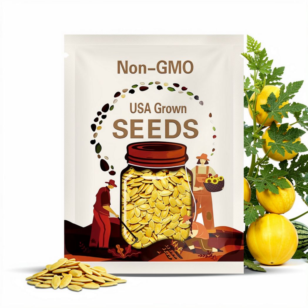 10 Yellow Petite Watermelon seeds - Sweet - Grown in USA ! Tasty ! Specialty !