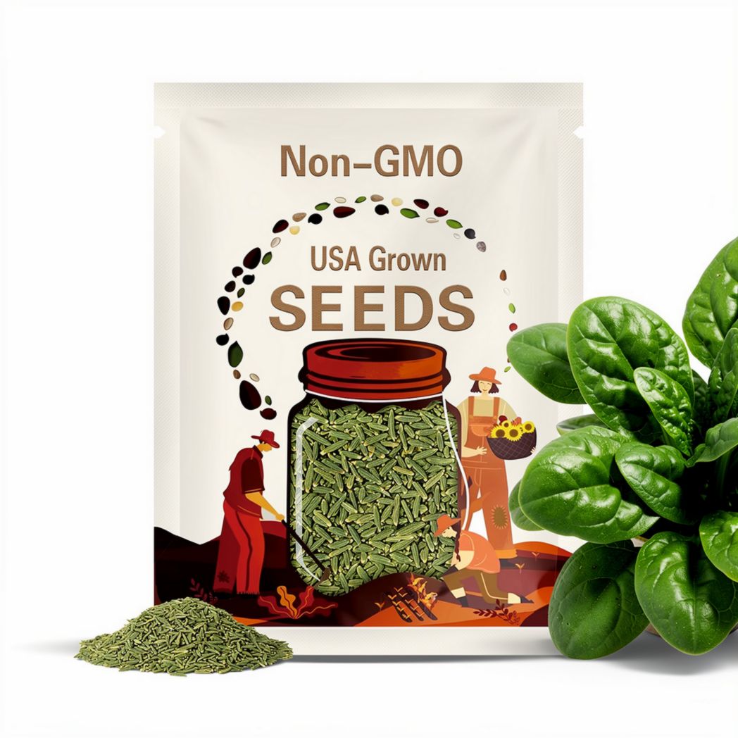 Spinach Bloomsdale, Heirloom, NON GMO seeds