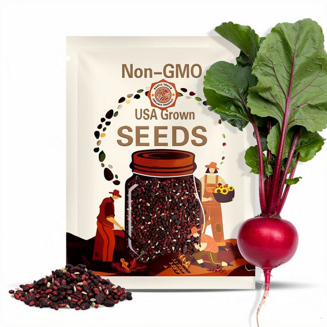 Crimson Giant Radish Seeds (Raphanus sativus) Organic Heirloom Seeds - non GMO - Fast Growing